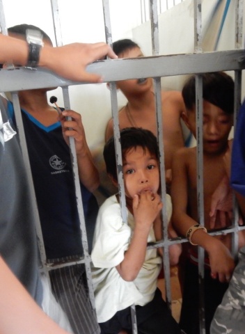 Small boys in jail