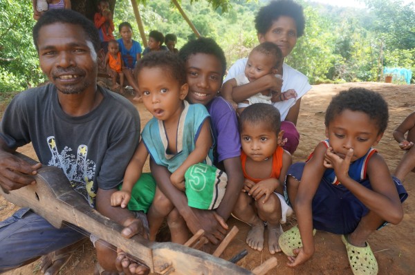 An Aeta Family  helped by the Preda Foundation in Zambales.
