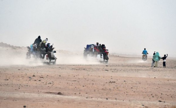Like many migrants, trafficked women are often taken across the Sahara Desert