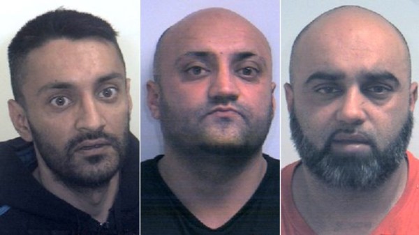 Arshid, Basharat and Bannaras Hussain were sentenced at Sheffield Crown Court