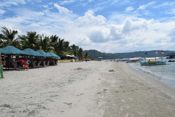 Seaside spot: Baloy Beach in Olongapo (pictured) is a favourite haunt for sex tourists in the Philippines