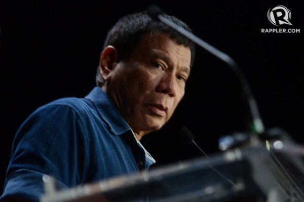 'VIGILANTE JUSTICE.' Human Rights Watch says some public officials like Davao City Mayor Rodrigo Duterte promote the perception that death squads would solve criminality. File photo by Alecs Ongcal/Rappler