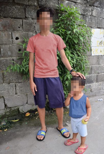 Young: During the investigation, police discovered an astonishing 33 children that Slade had abused living less than a third of a mile from his home. Pictured, a 14-year-old boy who was 11 when he was abused