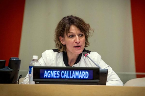 INVITED TO PROBE. UN rapporteur Agnes Callamard says she has received the Philippine government's invitation to probe extrajudicial killings in the country. Photo courtesy of Loey Felipe/UN Photo