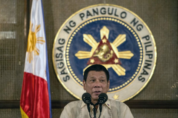 DUTERTE'S WARNING. President Rodrigo Duterte says he can suspend the writ of habeas corpus if lawlessness persists in the country. File photo by Noel Celis/AFP