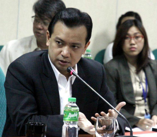 DUTERTE CRITIC. Senator Antonio Trillanes IV believes President Rodrigo Duterte will have less than majority public approval after his first year in office.