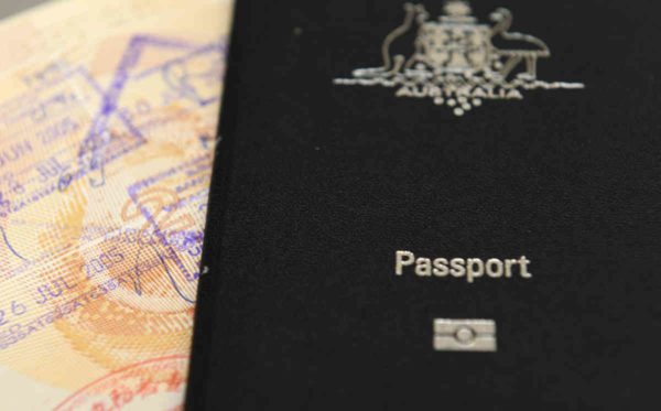 An Australian passport pictured in Brisbane, Thursday, July 25, 2013. (AAP Image/Dan Peled) NO ARCHIVING