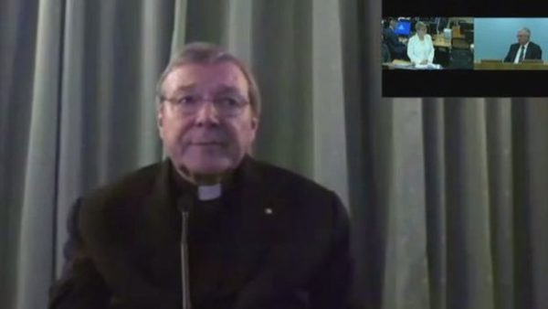 Cardinal Pell, who is Australia's top Catholic, appears at the inquiry via video link last year