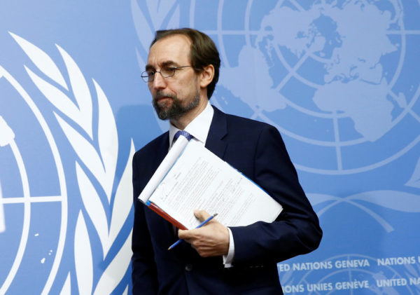 Zeid Ra’ad al-Hussein, the United Nations human rights chief, said the president risked inciting violence.