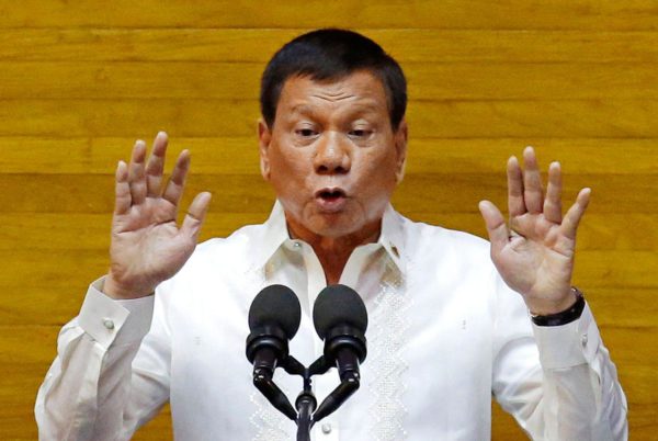 Critics of Philippine President Rodrigo Duterte say his accusations of drug-trade ties are merely means of quelling dissent. (AARON FAVILA/AP)