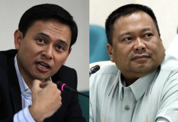 Left and right, Senators Sonny Angara and JV Ejercito. INQUIRER FILES