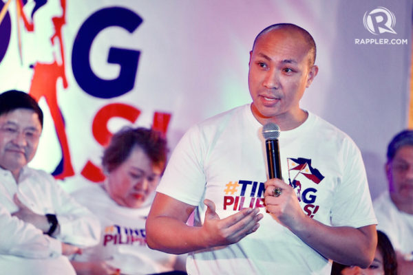 FOR COUNTRY. Magdalo Representative Gary Alejano speaks during the launch of #TindigPilipinas on September 18, 2017. Photo by LeAnne Jazul/Rappler
