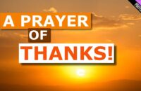 A Prayer of Thanks