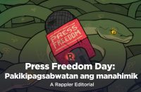 [VIDEO EDITORIAL] Press Freedom Day: Pakikipagsabwatan ang manahimik