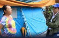 A month after Typhoon Odette, Dinagat governor still lives in tent