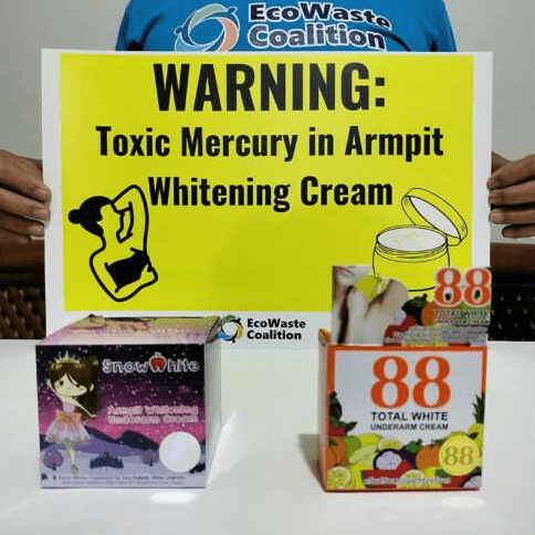 Warning Out on Two Underarm Whitening Creams with Mercury Content