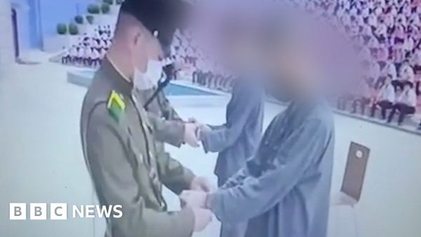 North Korea: Rare footage shows teens sentenced to hard labour over K-drama