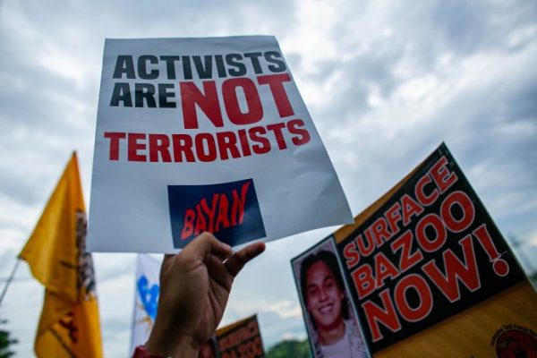 Philippine groups hit terror case vs. human rights activists